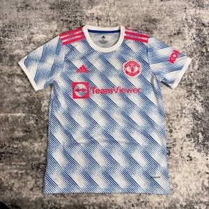 Manchester United FC 2020 2021 Adidas Soccer Jersey Hunain 10 Men's Medium‎